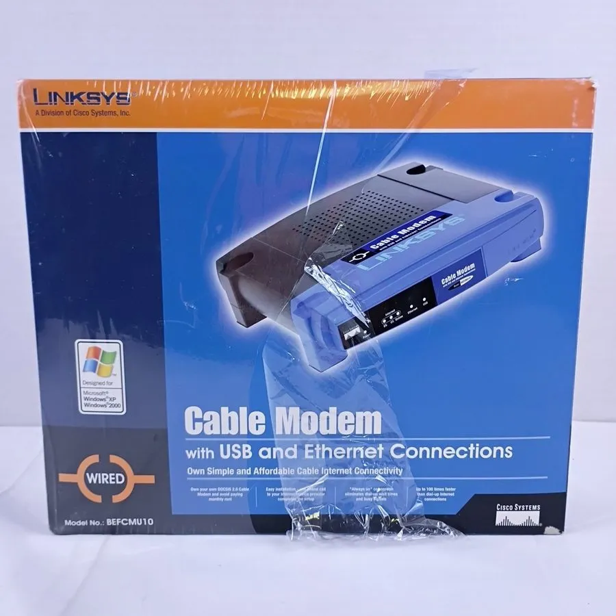 Маршрутизатор LINKSYS Cable Model with USB & Ethernet Connections Model BEFCMU10