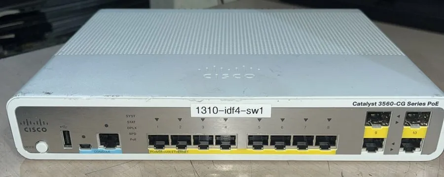 Коммутатор Cisco Catalyst 3560-CG Series PoE 8 port Ethernet Switch
