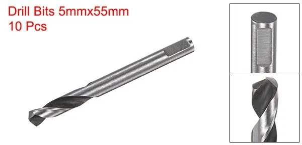Режущий инструмент 10 Set High Speed Steel Drill Bits 5mmx55mm
