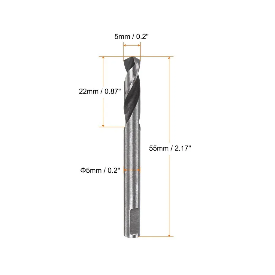 Режущий инструмент 10 Set High Speed Steel Drill Bits 5mmx55mm — фото лота 2