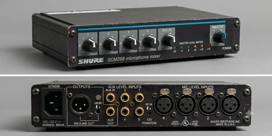 Микшерный пульт Shure SCM268 4 Channel Microphone Mixer Black