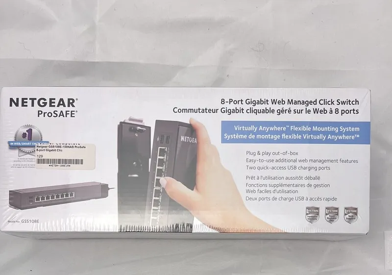 Коммутатор Netgear ProSafe GSS108E 8-Port Gigabit Managed Network Switch