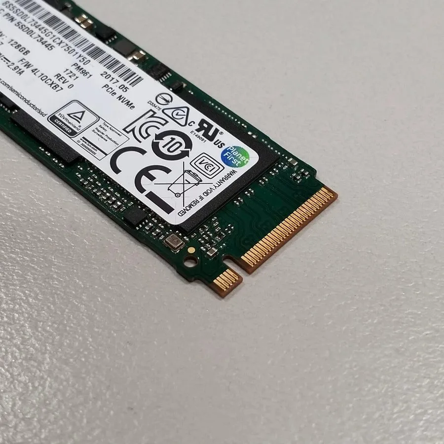 SAMSUNG PM961 128GB M.2 2280 PCIE NVME TLC SSD GREEN