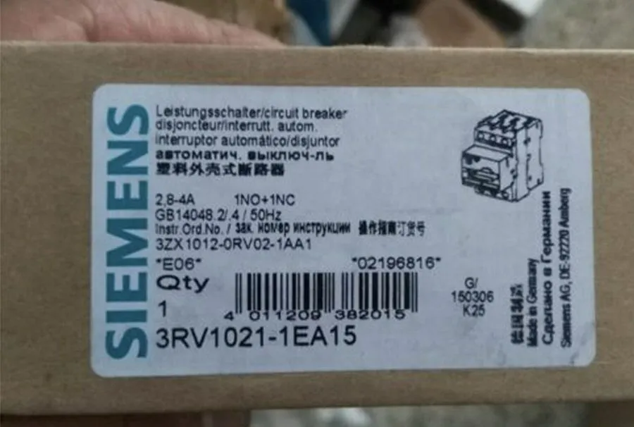 Автоматический выключатель Siemens 3RV1021-1EA15 63A Motor Protection Circuit Br