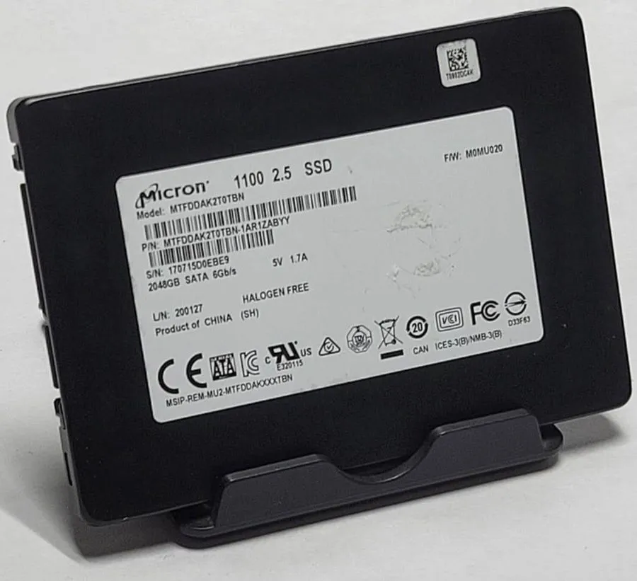 SSD-накопитель Micron 1100 2TB 2.5" SATA III Solid State Drive SSD MTFDDAK2T0TBN