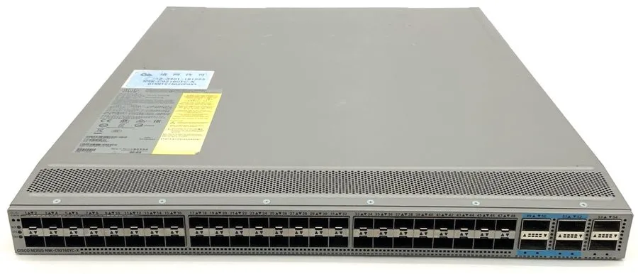 Коммутатор Cisco Nexus 9200 N9K-C92160YC-X 48p 1/10G/25G SFP+ 4p 100G QSFP28