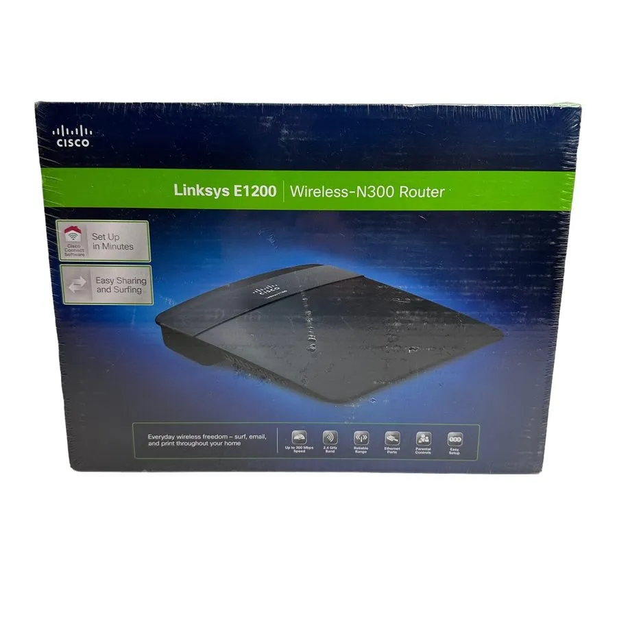 Маршрутизатор Cisco Linksys E1200 Wireless-N300 Wi-Fi Router With 4 Port Switch