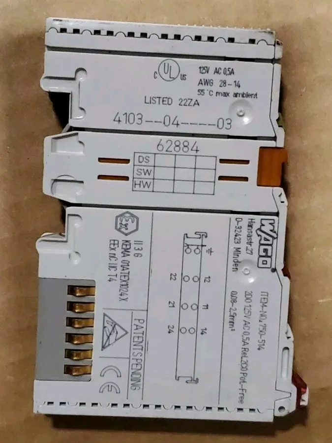 ПЛК WAGO 750-514 2DO 125VAC PLC MODULE
