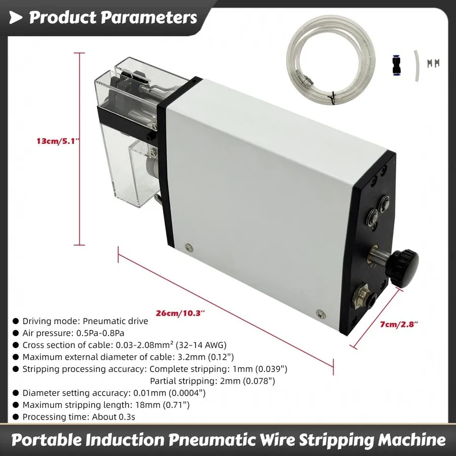 Станок для зачистки проводов JC-2015C Portable Small Induction Pneumatic Wire St — фото лота 2