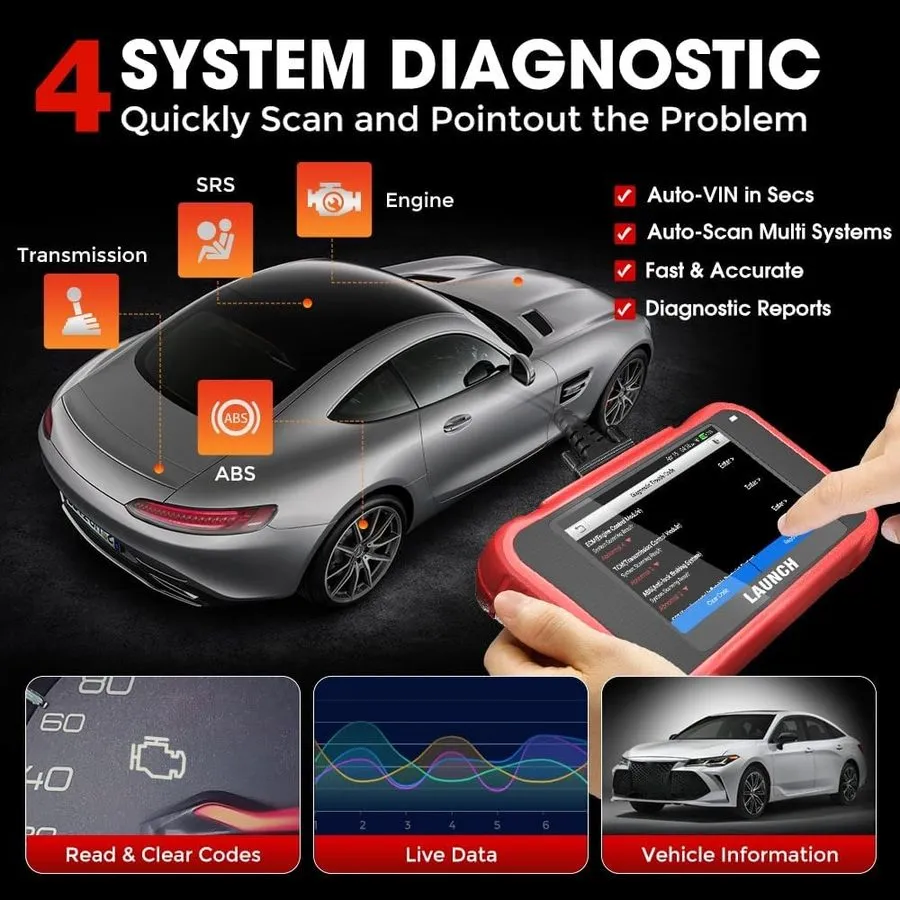 Диагностический сканер 2026 Launch CRP129E V2.0 Elite OBD2 Car Scanner Engine SR