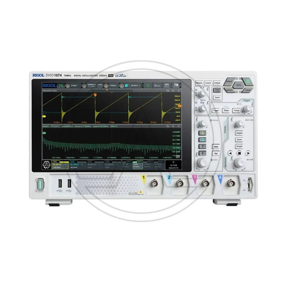 Осциллограф RIGOL DHO1074 DIGITAL OSCILLOSCOPE 70MHz 12bit,2GSa/s 4 CH