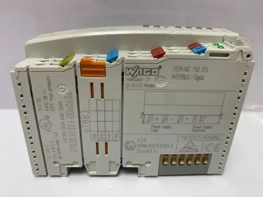 Шлюз полевой шины Wago 750-324 Interbus Coupler I/O Module 24VDC