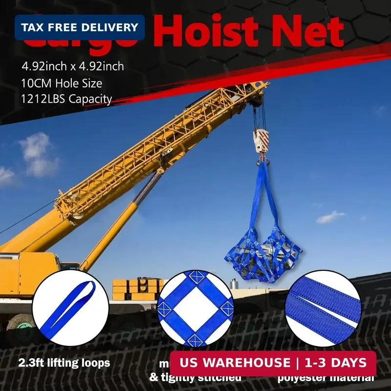 Строп 6T/13227 lbs 4.92ft 2.17in Chain Sling Polyester Lifting Sling with 4 Hook