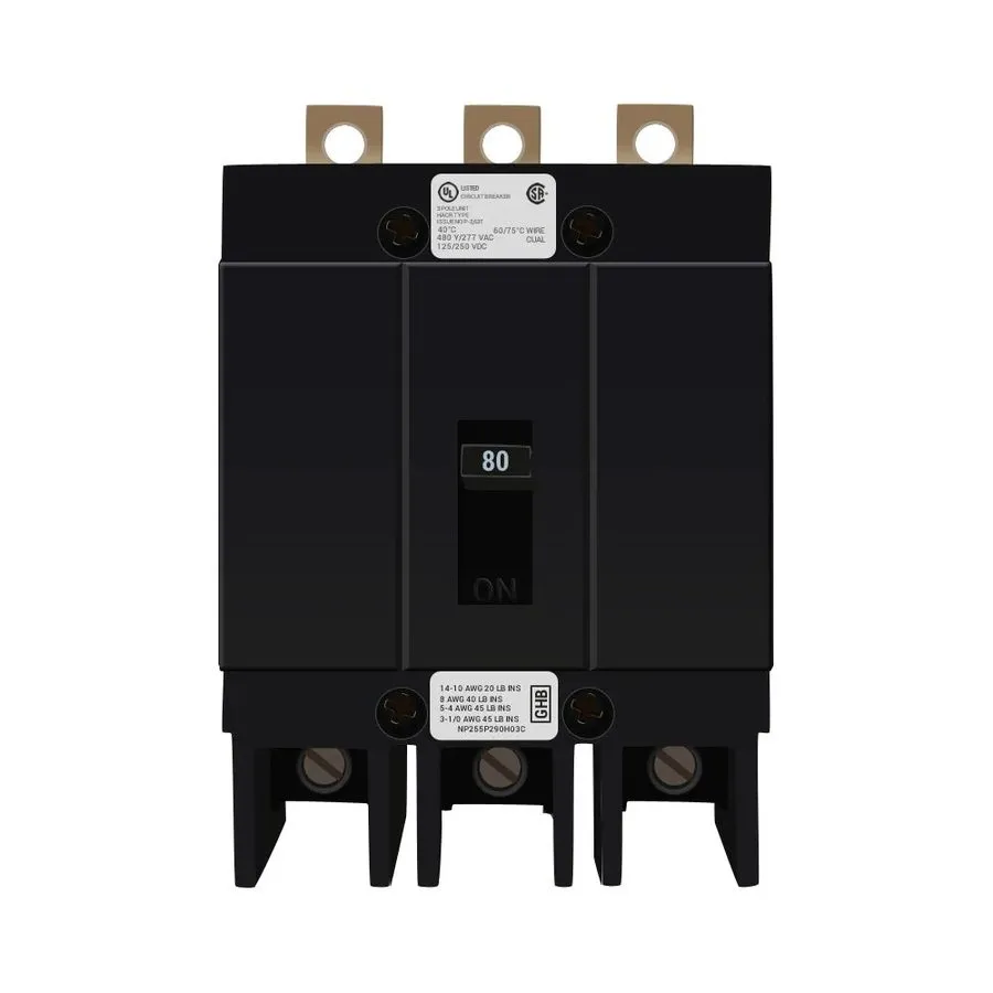 Автоматический выключатель EATON GHB3080 80A 480V Circuit breaker
