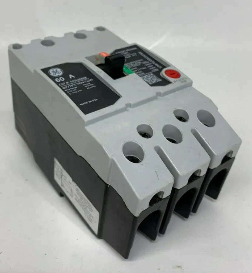 Автоматический выключатель GE TEYL TEYL3060B 3 Pole 60 Amp 480V Circuit Breaker 