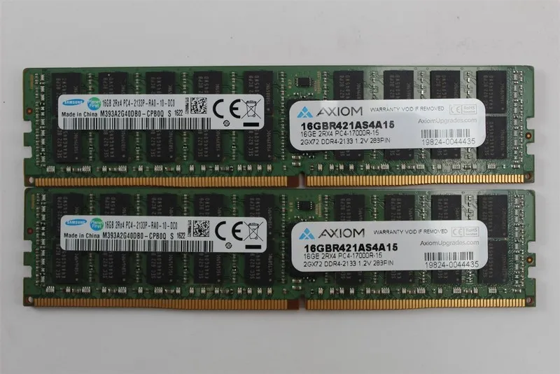Модуль памяти 32GB (2x16GB) Samsung M393A2G40DB0 2Rx4 PC4-17000 DDR4-2133 ECC Re