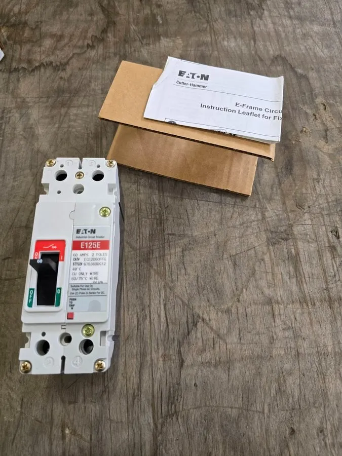 Автоматический выключатель Eaton EGE2060FFG 60A, 480V Circuit Breaker — фото лота 2