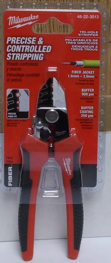Стриппер Milwaukee 48-22-3013 Tri-Hole Fiber Optic Stripper — фото лота 1