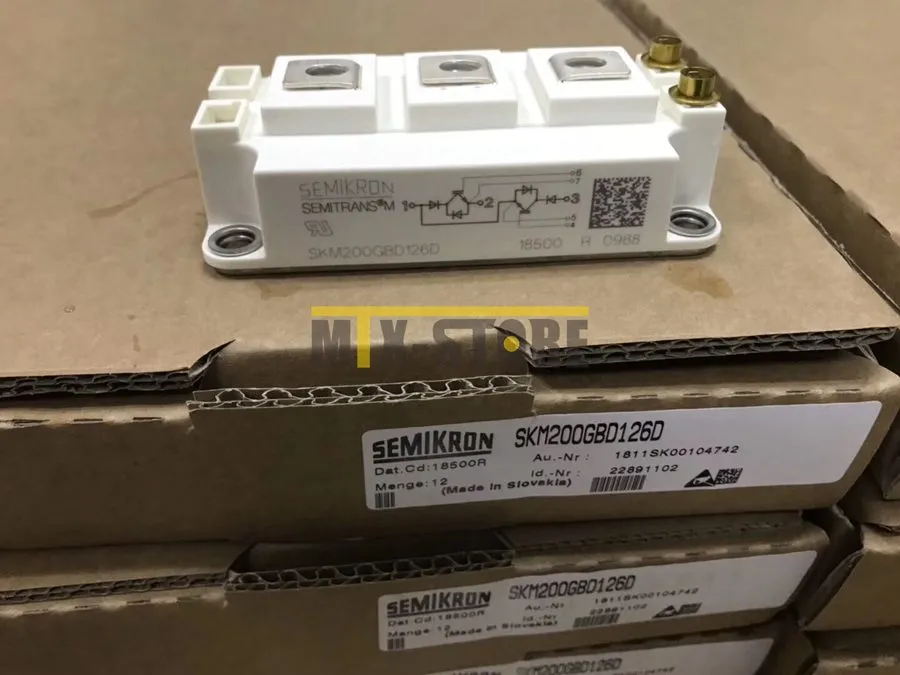 Силовой модуль SEMIKRON Module SKM200GBD126D 100%