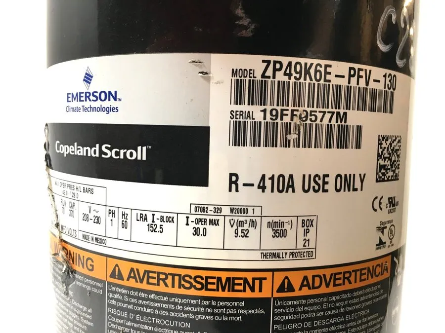 Компрессор Scroll compressor ZP49K6E-PFV-130 — фото лота 1
