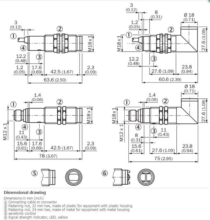 Датчик приближения SICK VTE18-3N4440 Photoelectric proximity sensor NPN