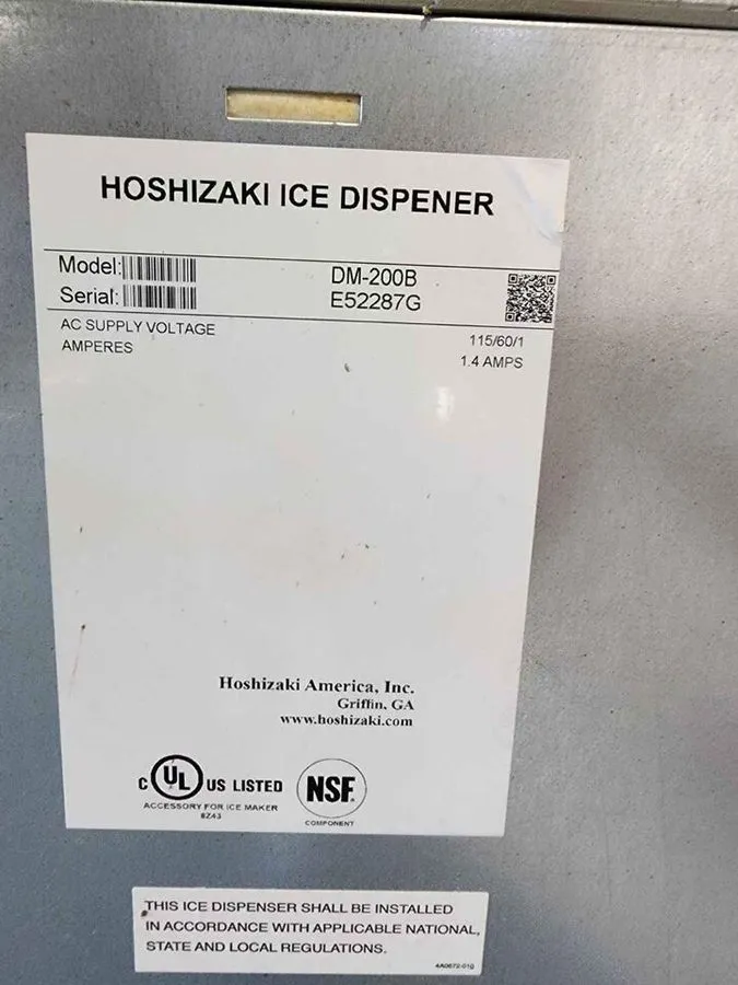 Льдогенератор Hoshizaki DM200B Commercial Ice Maker and Water Dispenser and Stor — фото лота 2