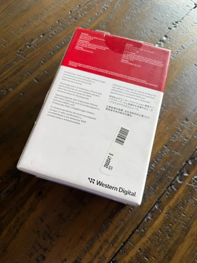 Жёсткий диск Western Digital 20TB WD Red Pro NAS HDD 7200RPM SATA CMR 512MB WD20
