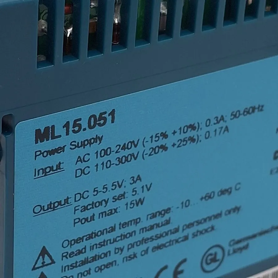Блок питания Puls Power Supply, 100/240V AC, 5/5.5V 15 W, 3 A, DIN Rail ML15.051