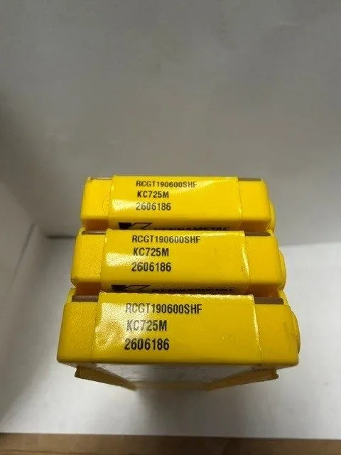 Режущий инструмент Kennametal Milling Carbide Insert RCGT190600SGF KC725M 20 Ins — фото лота 2