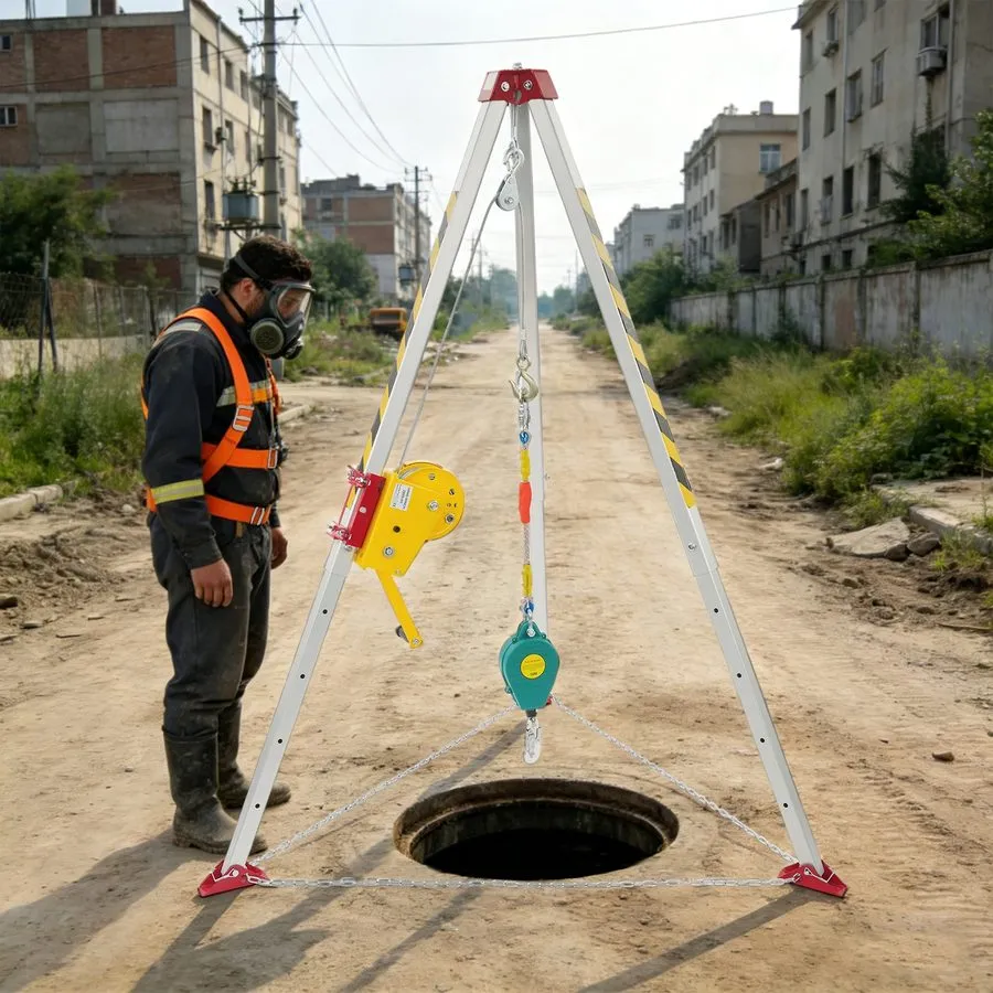Оборудование видеонаблюдения Confined Space Tripod Kit With 32.81ft Fall Arreste — фото лота 1