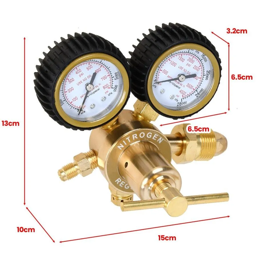 Трубопроводная арматура Nitrogen Gas Regulator 0-800 PSI HVAC Purging Pressure C