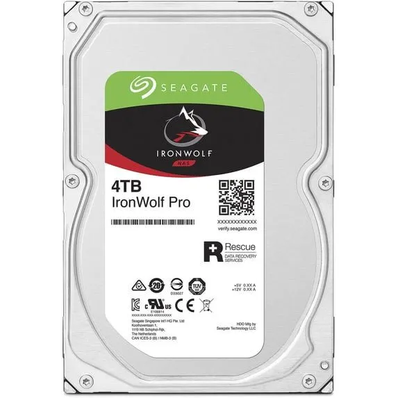 Жёсткий диск Seagate ST4000NT001 4TB 3.5" SATA 7200RPM 256MB IronWolf Pro NAS HD