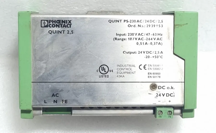 Блок питания Phoenix Contact Quint Ps-230 Ac/24dc/10 Power Supply 24vdc/10a