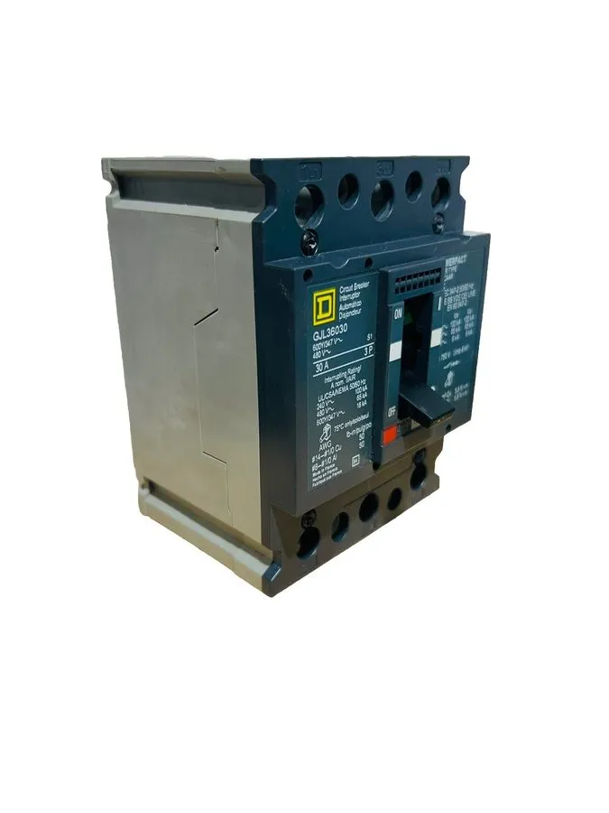 Автоматический выключатель SQUARE D GJL36030 POWEPACT 30A 3 POLE 480V CIRCUIT BR — фото лота 2