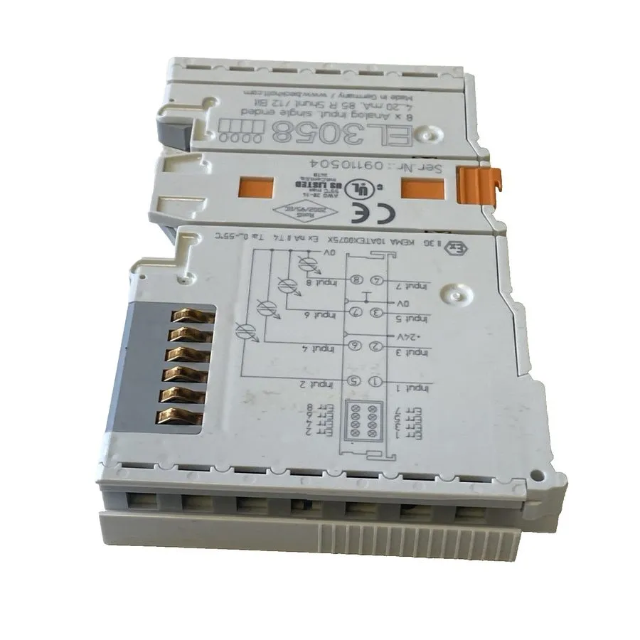 Модуль ввода-вывода EL3058 Beckhoff EtherCat Terminal — фото лота 2