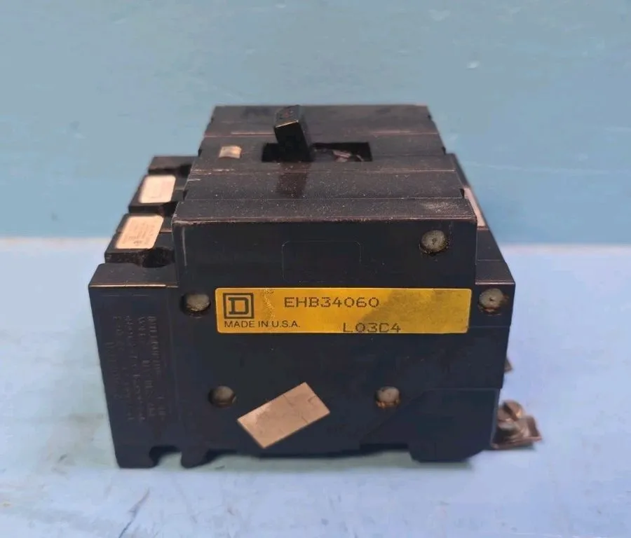 Автоматический выключатель GUARANTEED SQUARE D CAT# EHB34060 60A 3P 480V CIRCUIT — фото лота 2