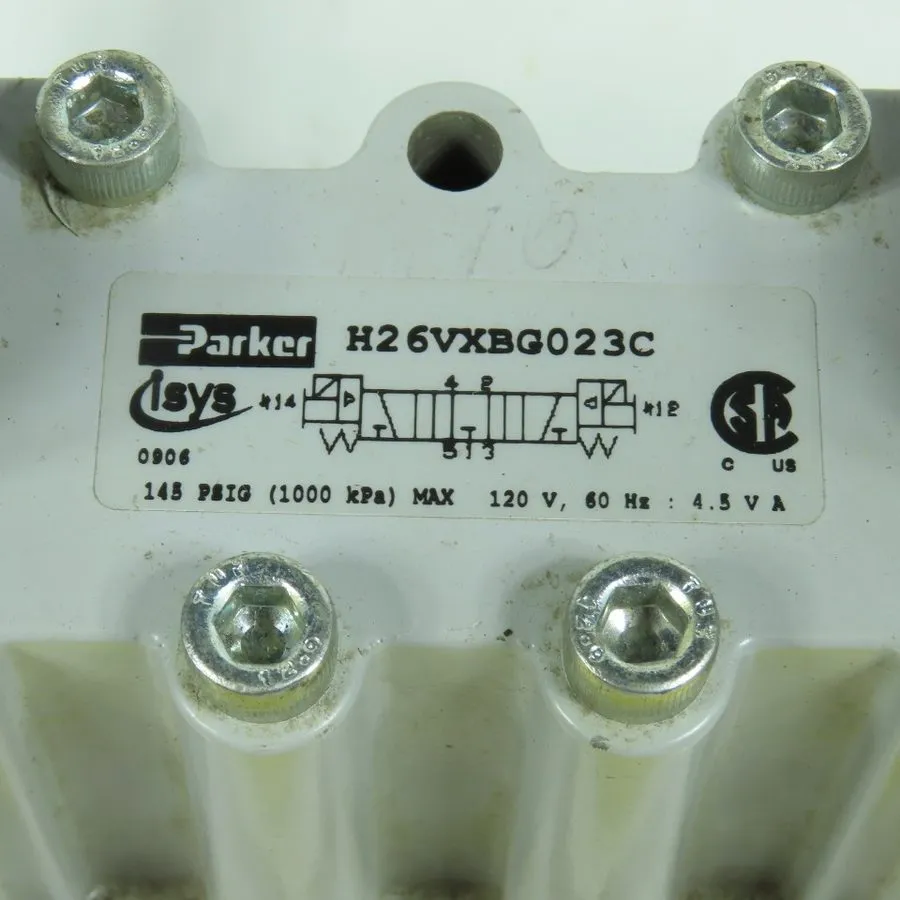 Электромагнитный клапан Parker H26VXBG023C 3 Position Pneumatic Solenoid Valve 1