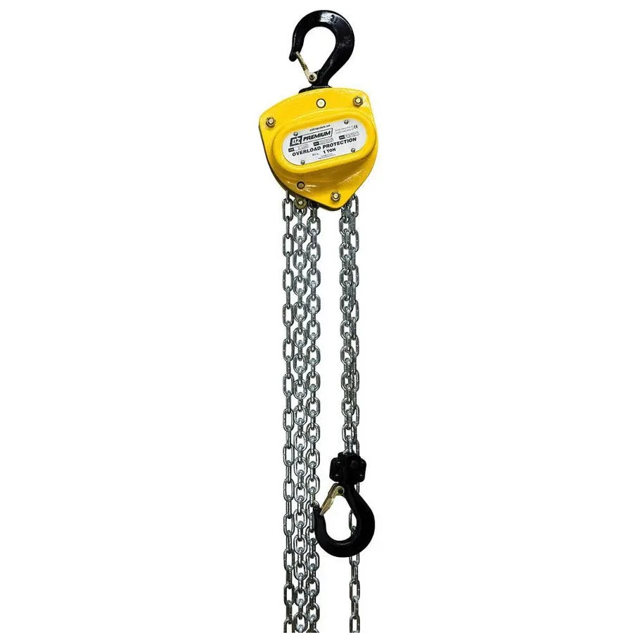 Таль OZ LIFTING PRODUCTS Manual Chain Hoist,40 ft Chain L,Yellow 889PP5 — фото лота 1