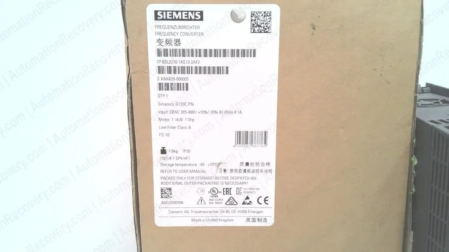 Привод SIEMENS 6SL3210-1KE13-2AF2, SINAMICS CONVERTER UNIT