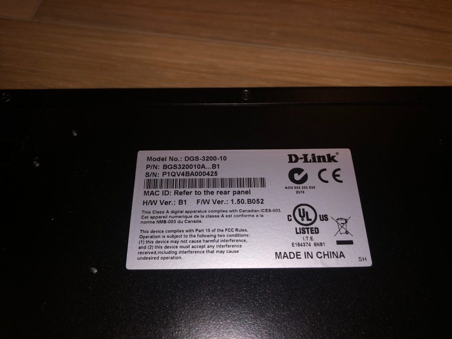 Фото лота DGS-3200-10 от продавца №48217