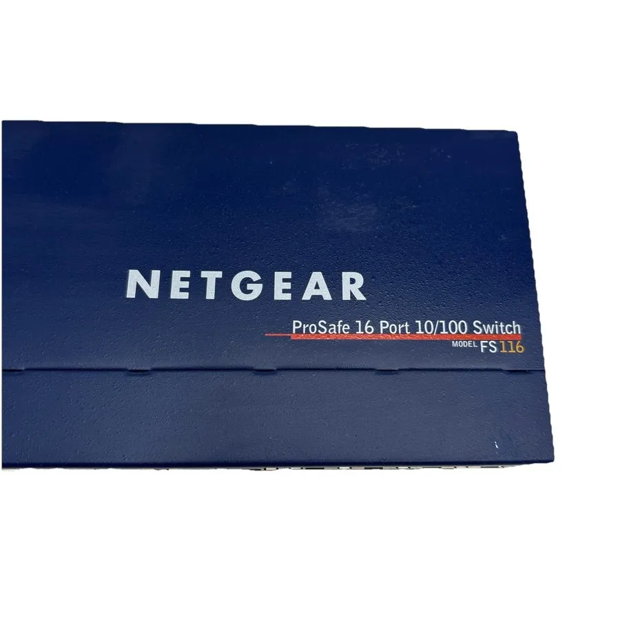 Коммутатор Netgear ProSafe Unmanaged Plus FS116E 16 Port 10/100 Fast Ethernet Sw — фото лота 1