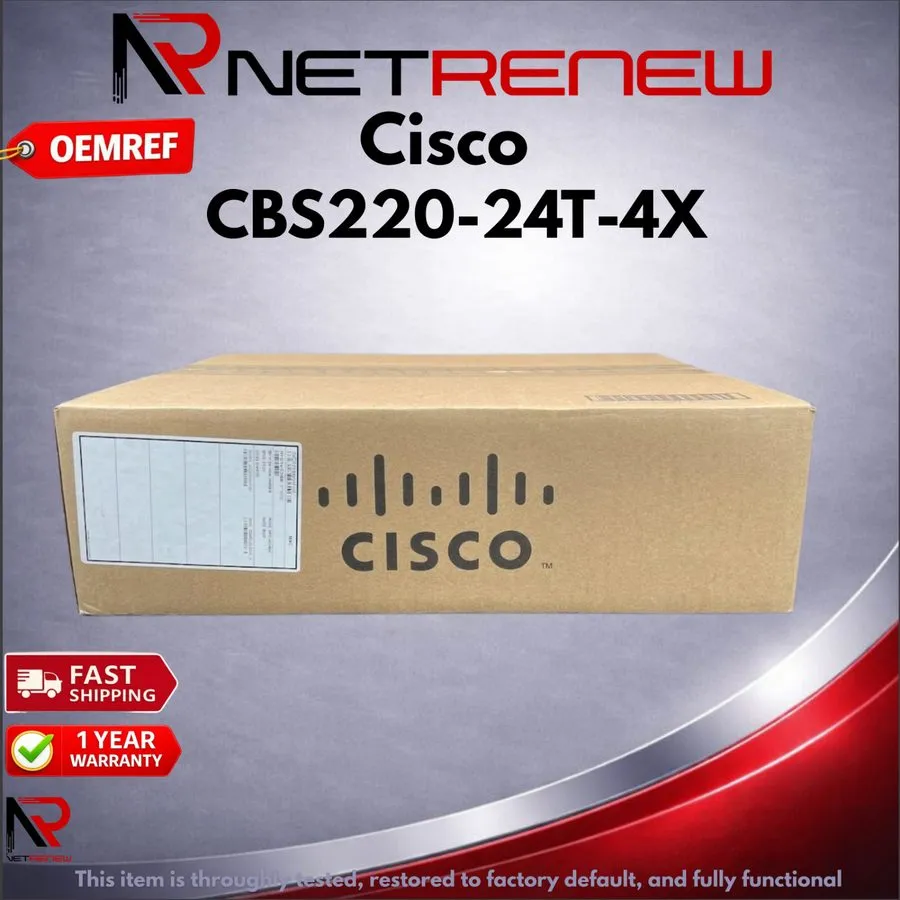 Коммутатор Cisco Refresh CBS220-24T-4X Gigabit Managed Network 24 Port Switch
