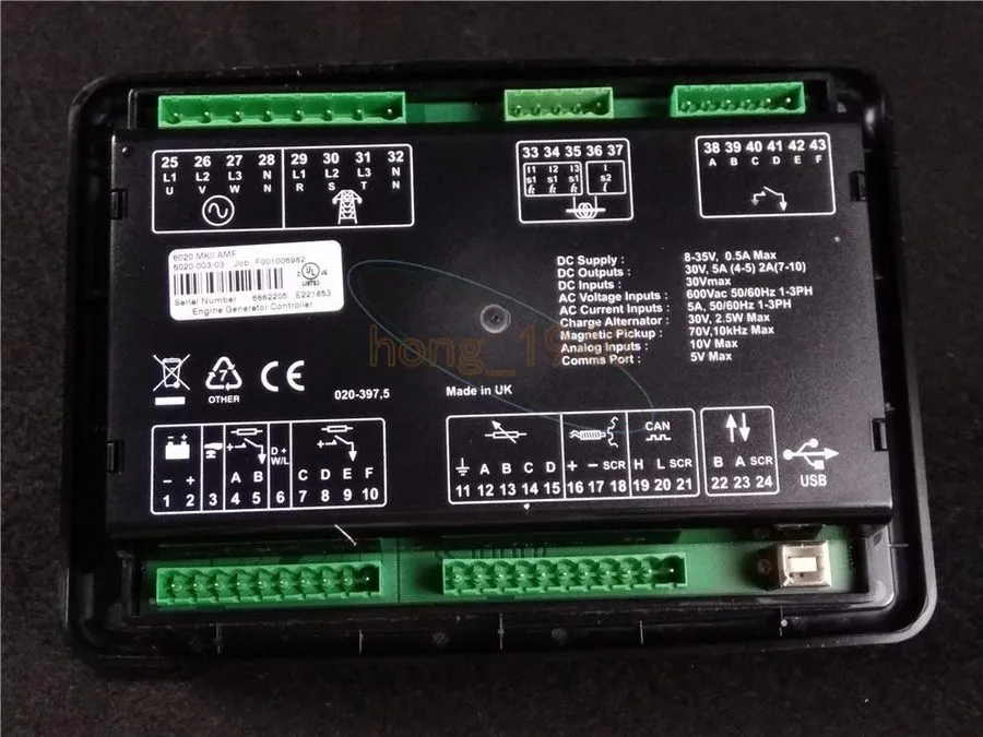 Генератор Deep Sea Electronics DSE6020 Deepsea Generator Controller