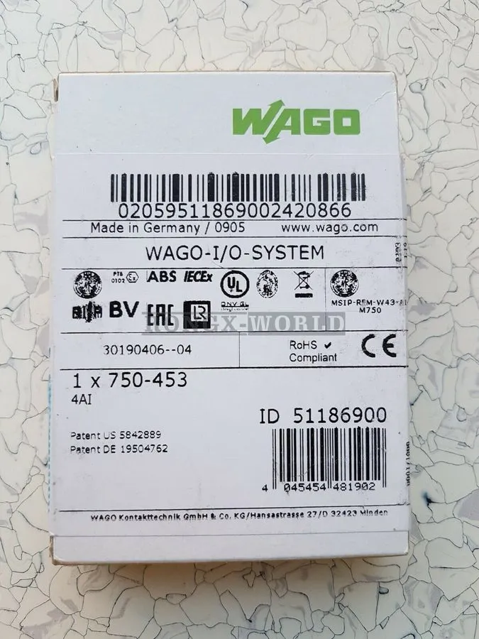 Модуль ввода-вывода WAGO 750-453 Analog Input Module 24V DC