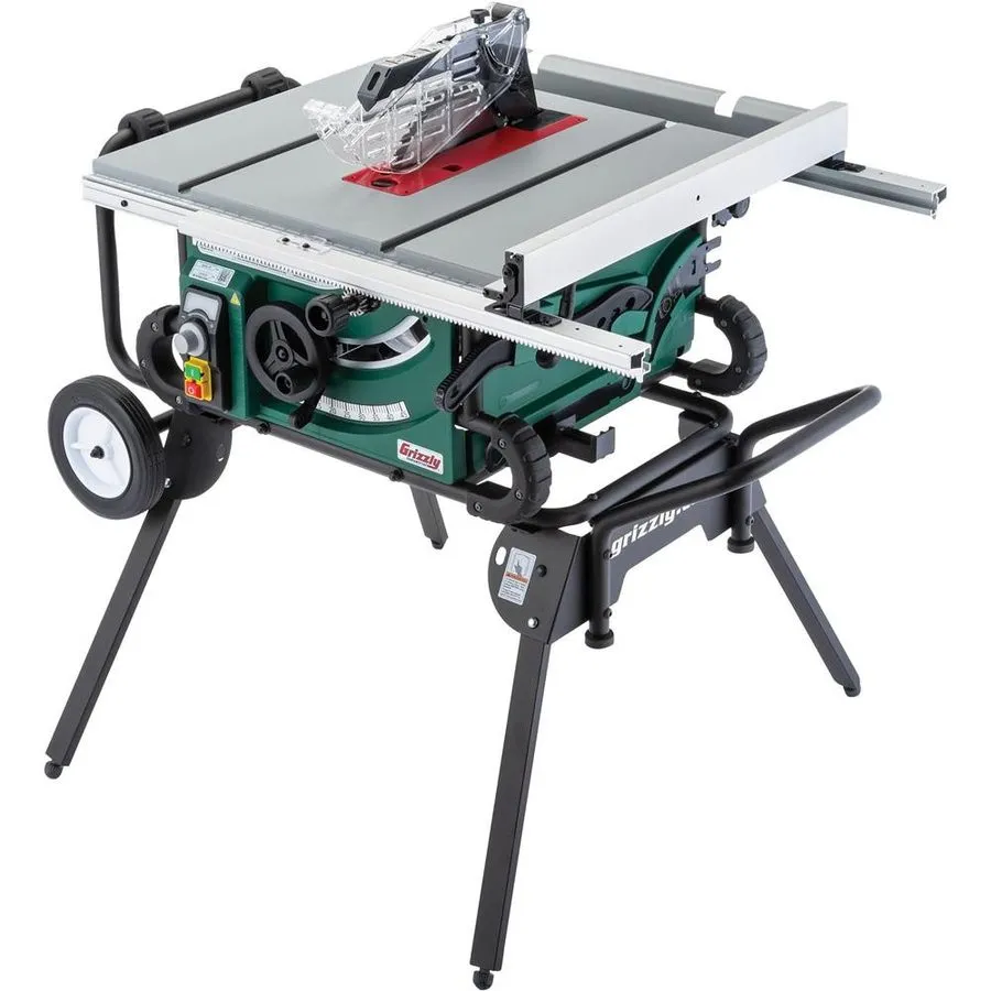 Оборудование ЧПУ G0870 10" 2 HP Portable Variable-Speed Table Saw w/ Roller Stan — фото лота 1