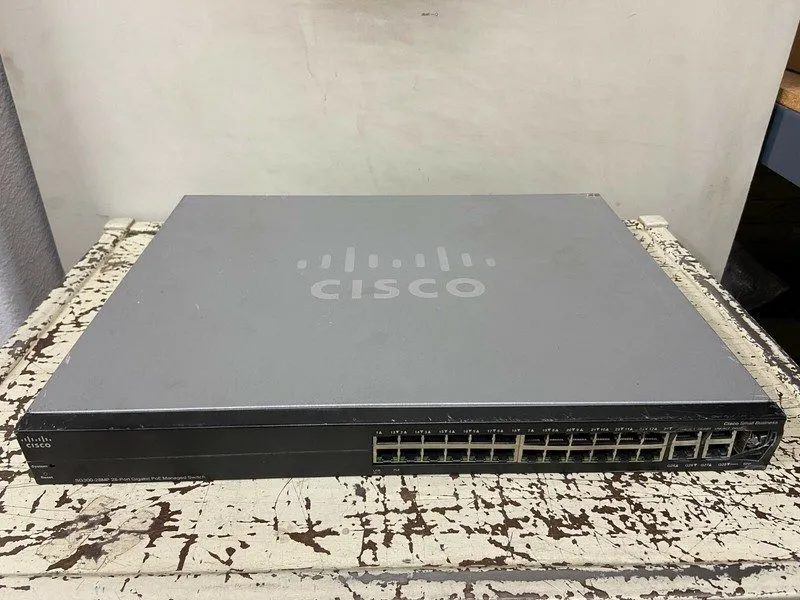 Коммутатор Cisco SG300-28MP 28-Port Gigabit Managed PoE+ Switch, 375W