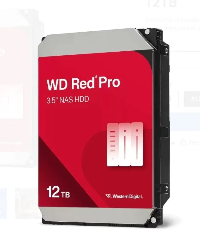 Жёсткий диск Western Digital WD120EFGX 12TB WD RED PLUS INTERNAL NAS HDD 3.5IN — фото лота 1