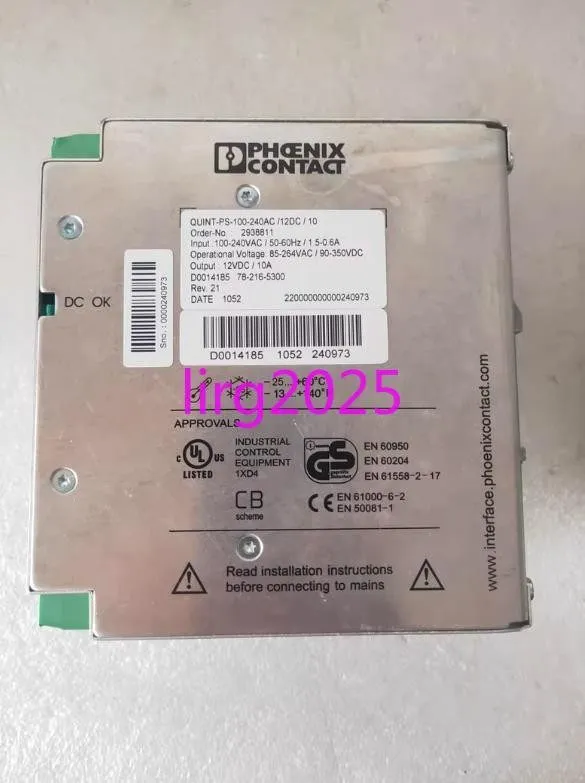 Блок питания Phoenix Contact QUINT-PS-100-240AC/12DC/10 Power Supply 12VDC