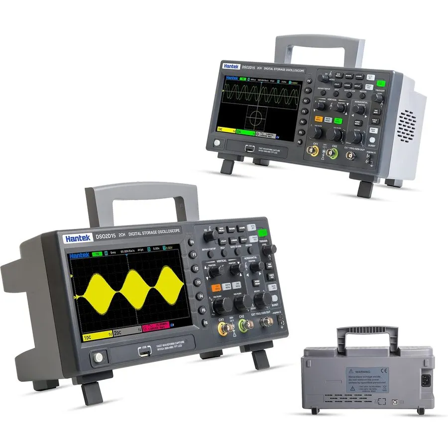 Осциллограф Hantek DSO2D15 Digital Storage Oscilloscope 150MHz 1GSa/s 8M,2 Chann — фото лота 2