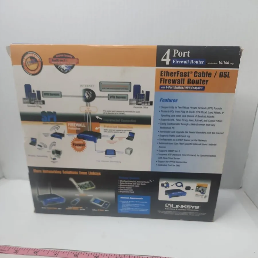 Маршрутизатор Cisco Linksys BEFSX41 Broadband Firewall Router 4-Port 10/100